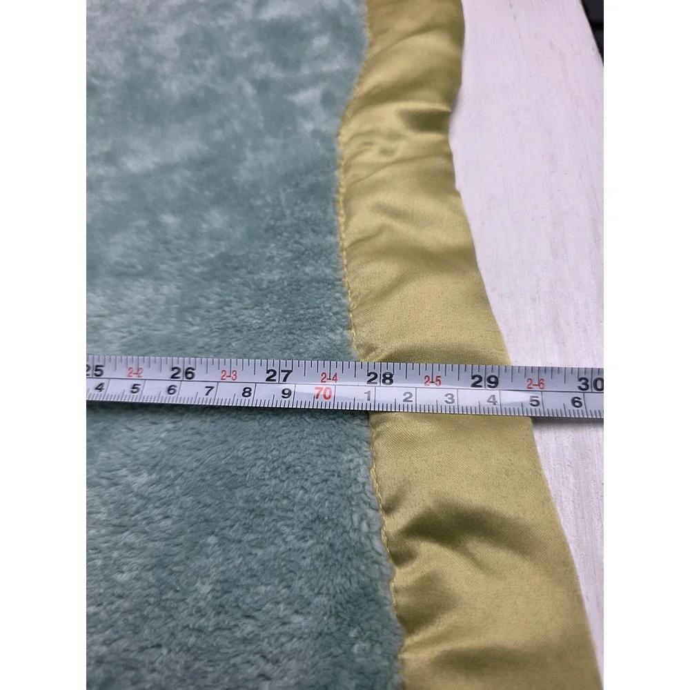 Lullaby Lane Rawr Means I Love You Dinosaur Baby Blanket Sage Green Satin Trim